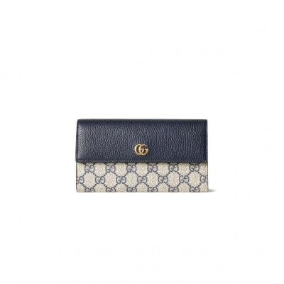GUCCI BI-COLOR GG MARMONT CONTINENTAL WALLET ‎45611617WAG4041 (19*10*3.5cm)